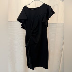 Elegant Black Ruffle Dress